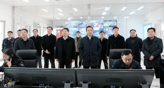 12月19日淮南矿业集团公司总理王世森参观并潘集智能化选煤